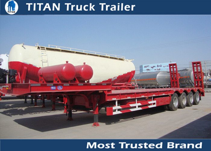 Extendable Heavy Haulage 100 ton low load trailer for carrying excavator supplier