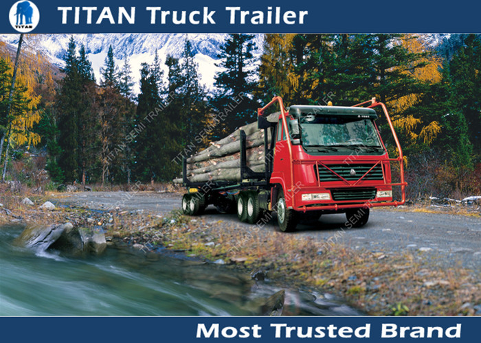 10 - 60 Tons payload logging trailer vehicles For Carry timber trailer , hoses supplier