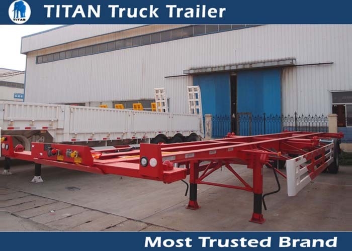 Single Axle Container Trailer Chassis supplier