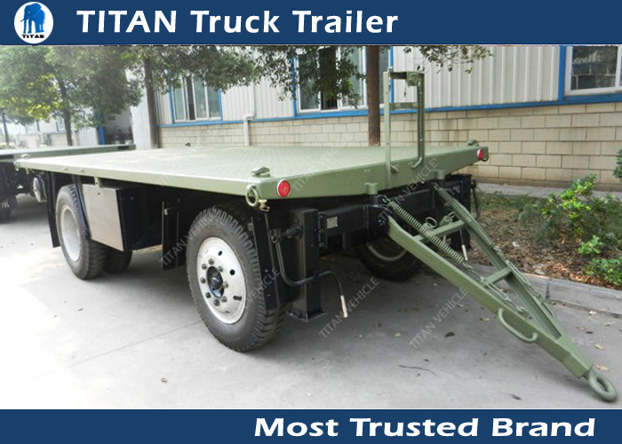 High strength low alloy steel draw bar trailer with 1 axles , 2 axles , 3 axles optional supplier