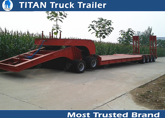 High strength steelHeavy haul low bed semi trailers kingpin height changeable supplier