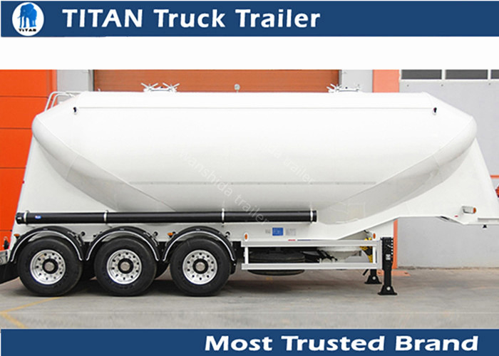 Cement food powder tanker trailer for bulk carbon black 50000liters 3 axles supplier