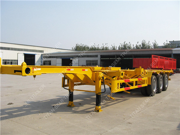 40' Goose Neck Container Trailer Chassis With 40 Tons Load Capacity supplier