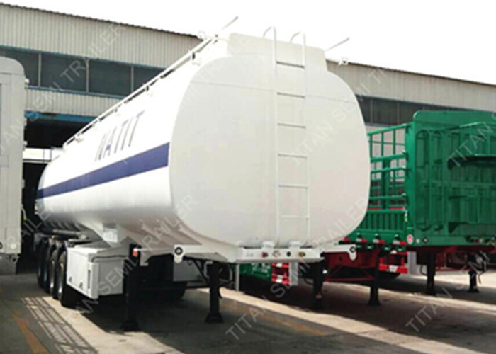 4 axles 54000 liters diesel tanker trailer with first axle lifting supplier