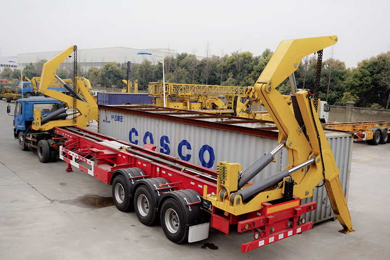 Tri Axle Container Side Lift Side Loader Trailer For Djibouti Market