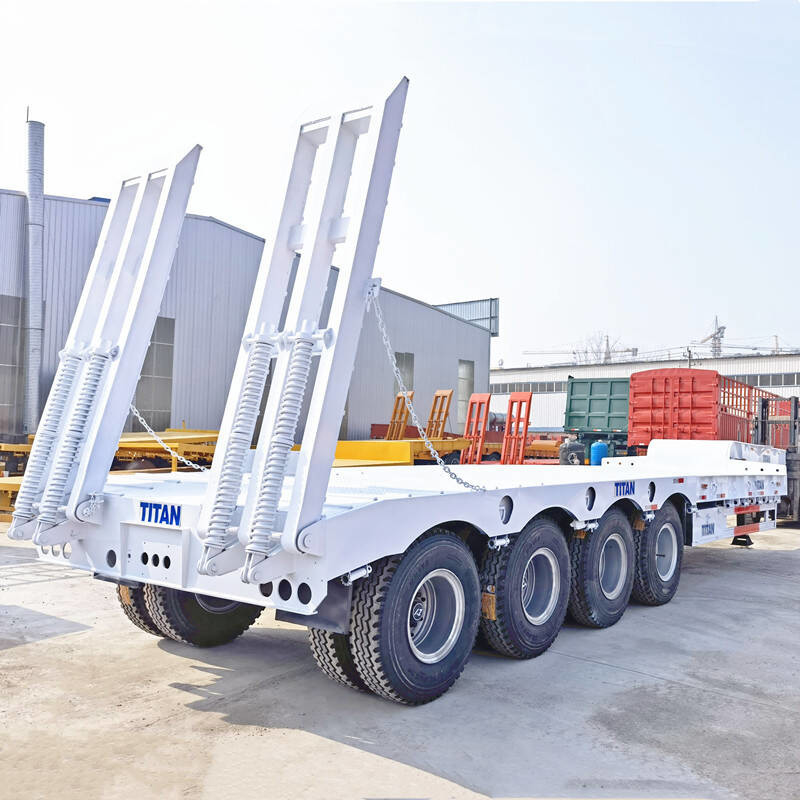 4 Axle 80/100 Ton Heavy Duty Lowboy Trailers for Sale Near Me