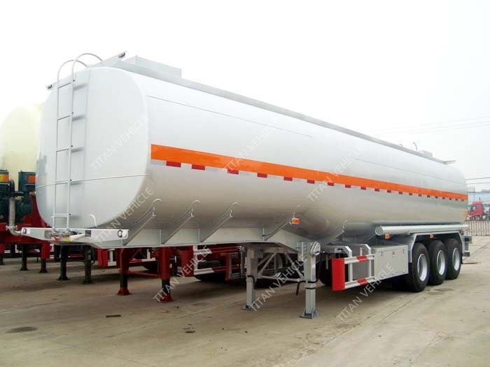 Carbon Steel 54000 Fuel Tanker Trailer For Palm Oil Transportation supplier