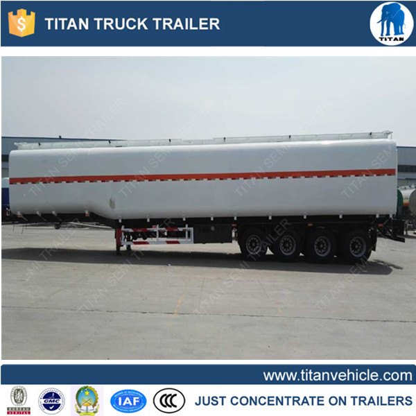 4 axles 90000 liters cooking oil tanker trailer for Africa supplier
