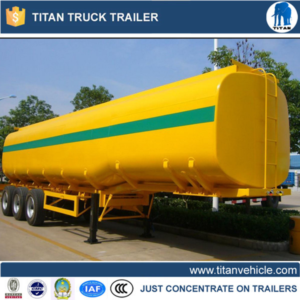 Tri - axle crude oil , petrol tanker trailer with customized capacity , size , color supplier