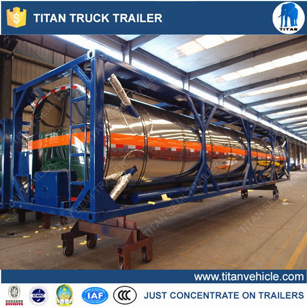40ft Crude oil trailers with thermal insulation for transport diesel , fuel , water supplier