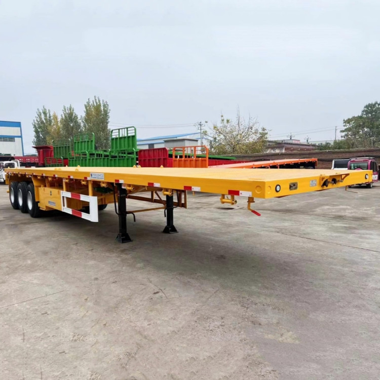 40 Foot Flatbed Semi Trailer 3 Axle for Sale in Zimbabwe Manufacturers supplier