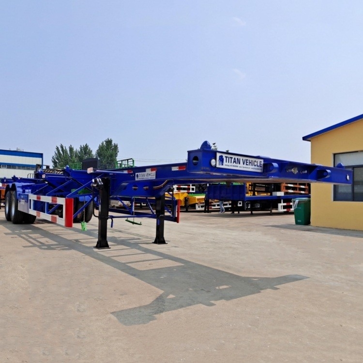 2/3/Tri/4 Axle Skeleton Container Chassis Trailer | Skeletal Semi Trailer 20/40ft for Sale Near Me in Zimbabwe