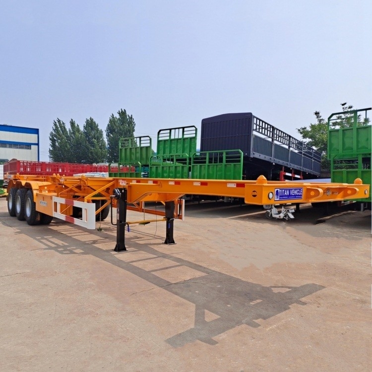 20/40 Foot Chassis Container Trailer | Skeletal Semi Trailer 2/3/Tri Axle for Sale Near Me supplier