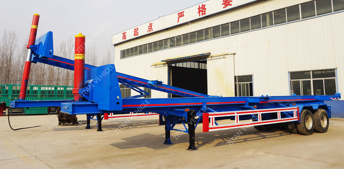 TITAN Professional 2 Axles 40ft Container Tipper Trailer , container tipper trailer , dump container supplier