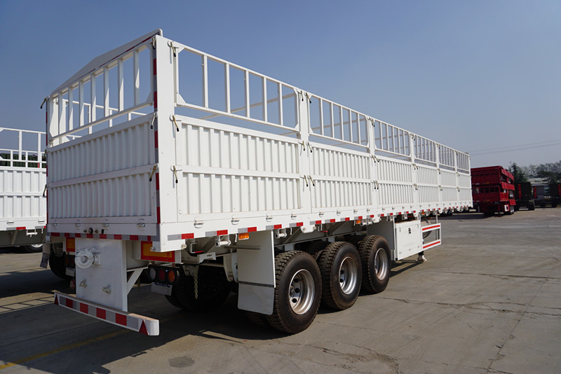 Fence Flatbed Semi Trailer with dolly  |TITAN VEHICLE supplier