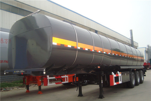 Bitumen asphalt crude oil Tanker Trailer with  thermal insulation and heating system | Titan Vehicle supplier