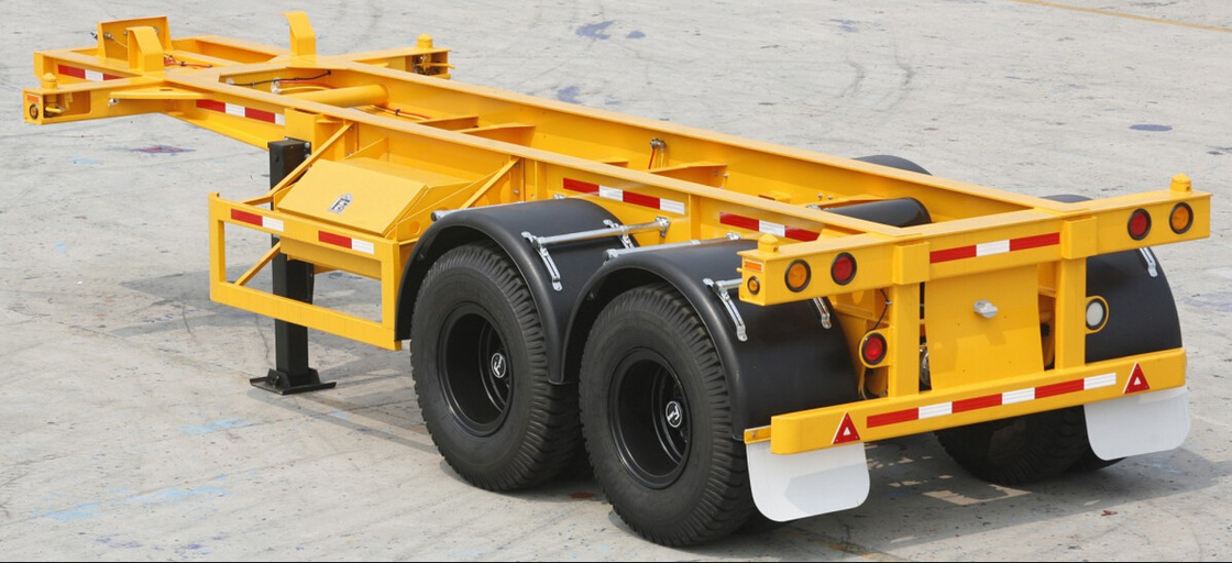 2axle 20ft and 40ft Container Skeletal Chassis Trailer | TITAN VEHICLE supplier