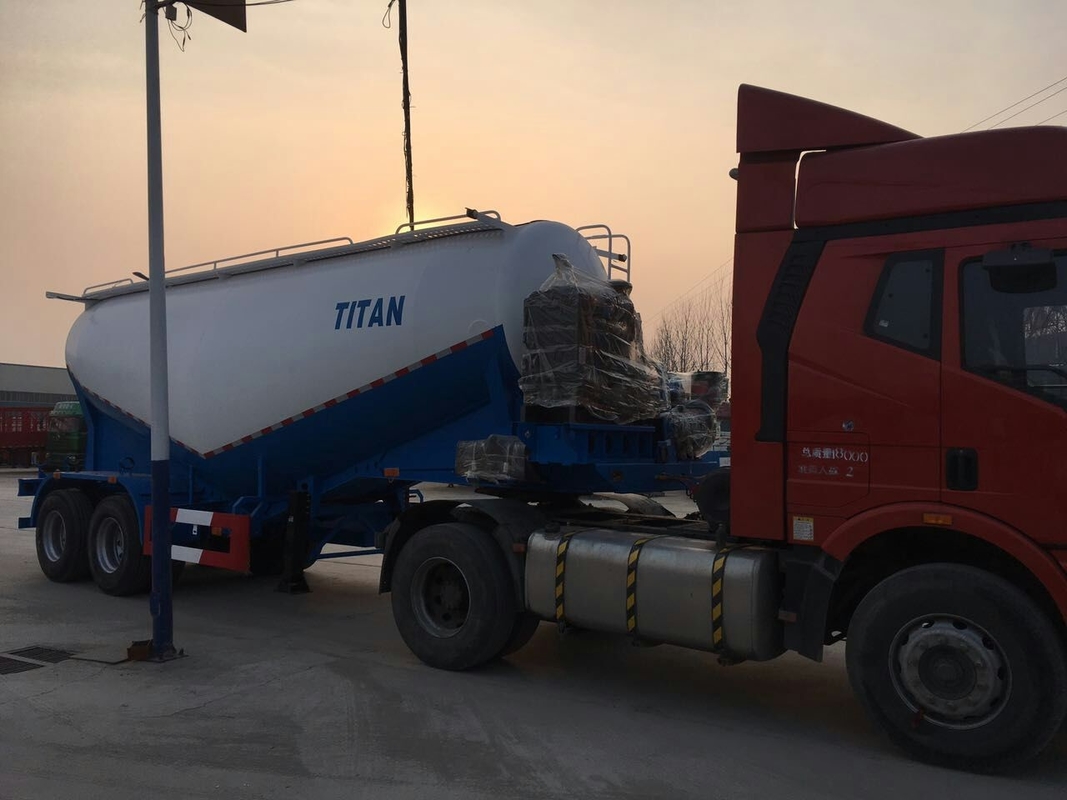 Price fob of power dry cement trailer capacity of 30t | Titan Vehicle Co.,Ltd supplier