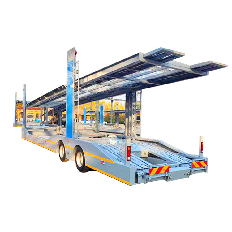 2 Axle Car Carrier Trailer Truck Car Hauler Car Transport Trailer European style for Sale in Russia supplier