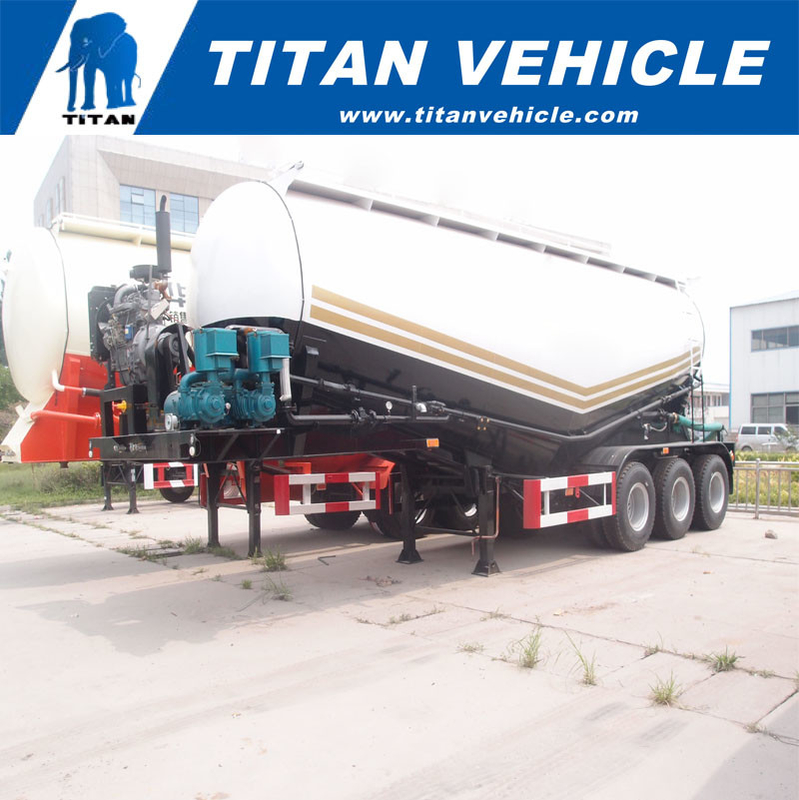 Powder Material Transport Tank Semi Trailer for sale | Titan Vehicle supplier
