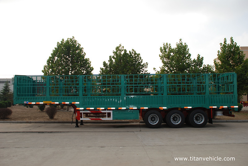 Cargo Flatbed Semi-Trailer 40T Drop sided trailer  - TITAN VEHICLE supplier