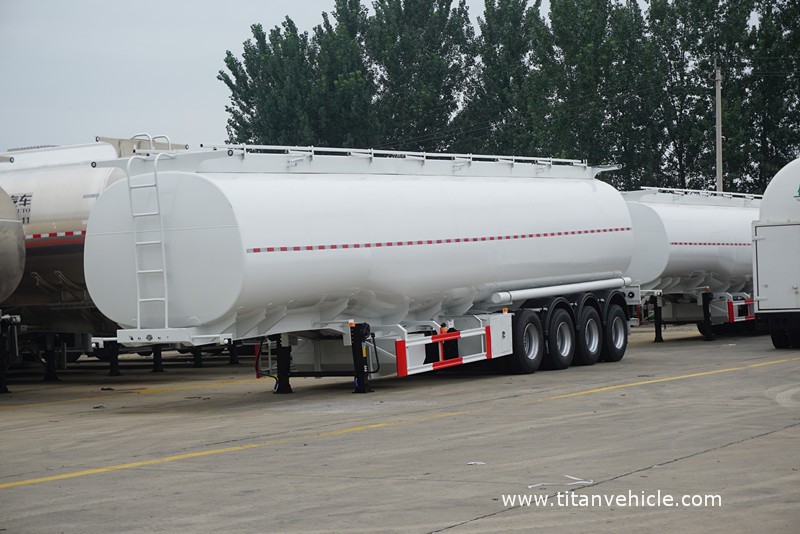 4 axle 54000liters gasoline trailer diesel tank trailer fuel trailer for sale | TITAN VEHICLE supplier