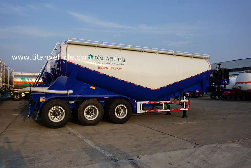 vertical silos for storage of cement bulk cement semi trailer sale in qatar - TITAN VEHICLE supplier