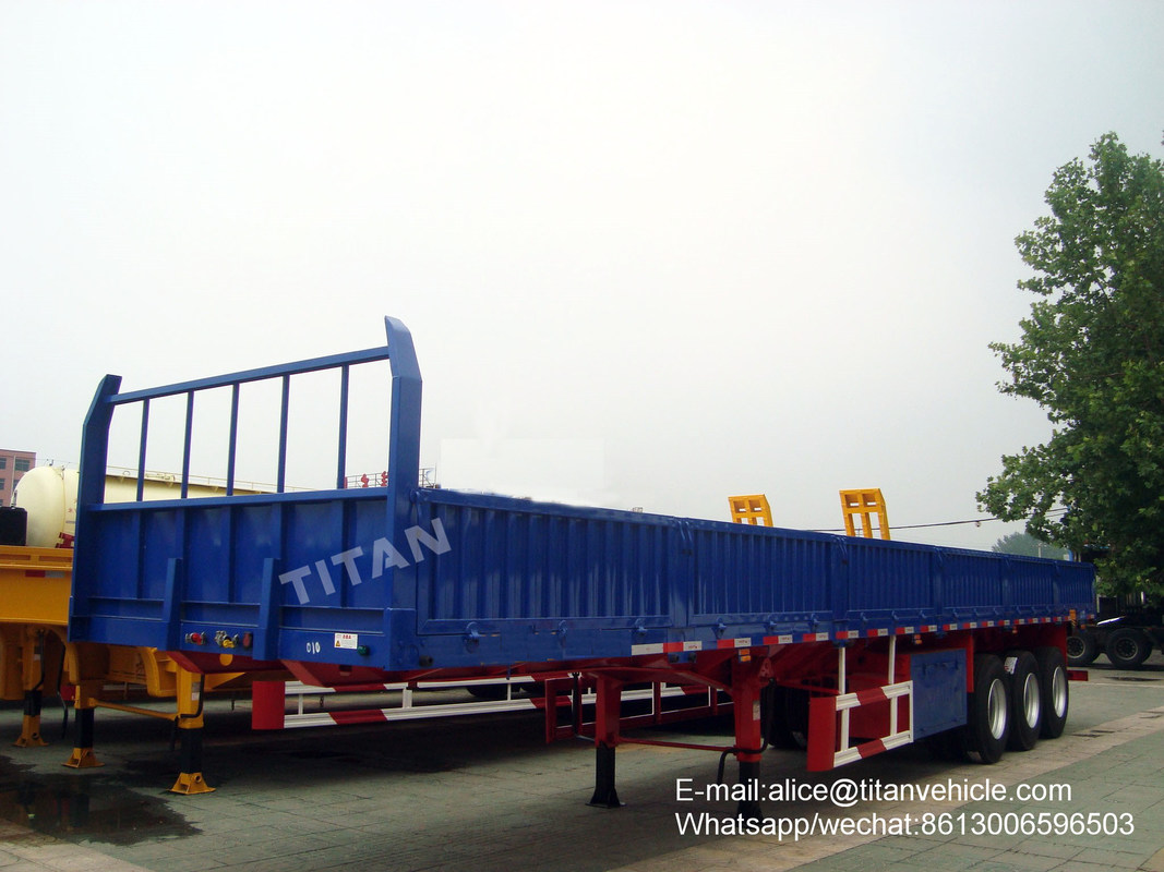 tri axles 40 ft sidewall semi trailer cargo trailer wall panels TITAN