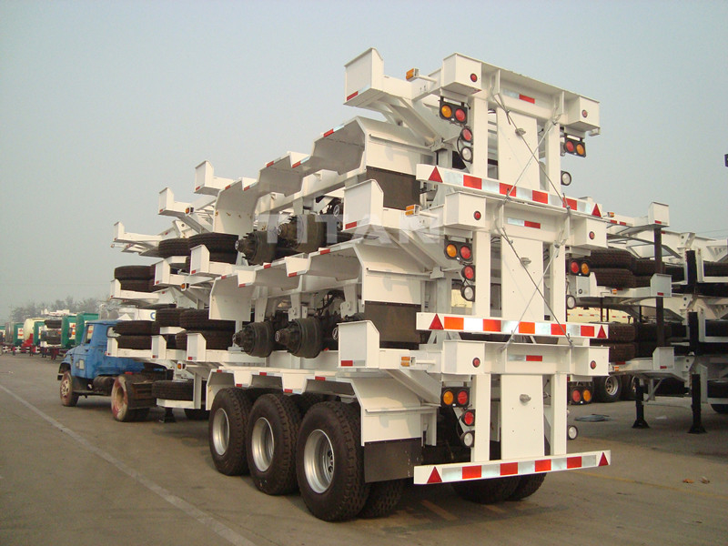 TITAN 3 axles container chassis in truck trailer with 40ft for sale supplier