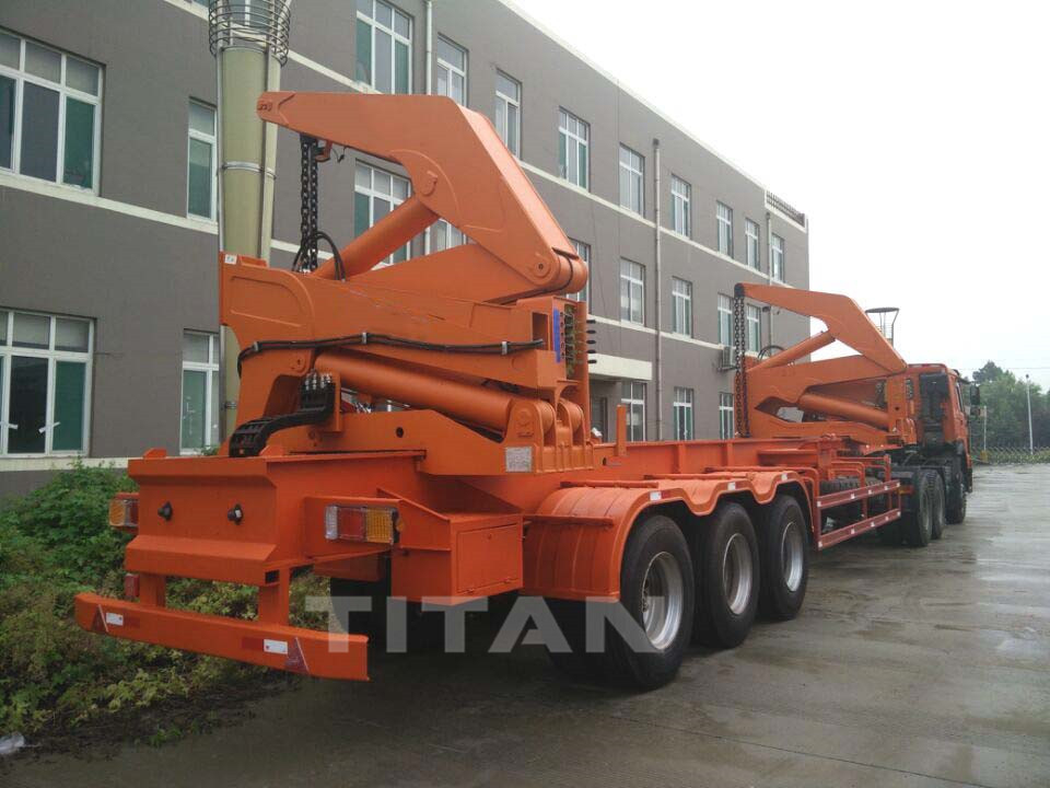 TITAN VEHICLE 40 ft container side lift trailer with 3axles for sale supplier