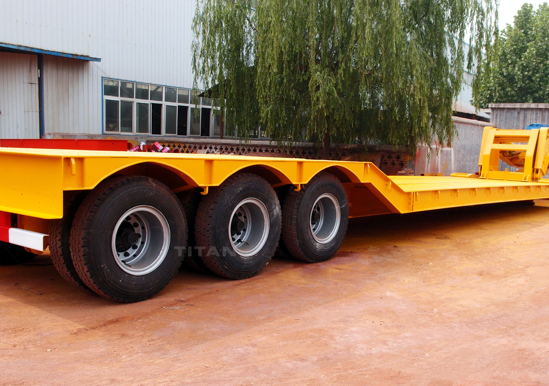 TITAN VEHICLE  3 Axle  100 ton Folding Gooseneck Lowboy Trailers supplier