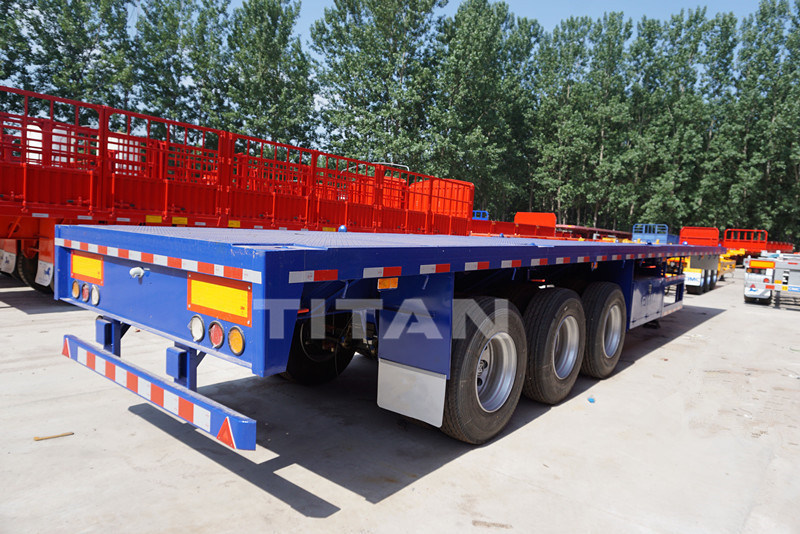 TITAN VEHICLE flatbed side wall semi truck trailer with flatbed trailer