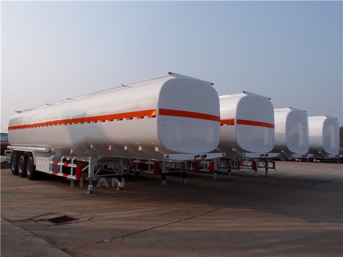 TITAN VEHICLE 50000 liters carbon steel oil tanker trailer with tri-axle for sale supplier