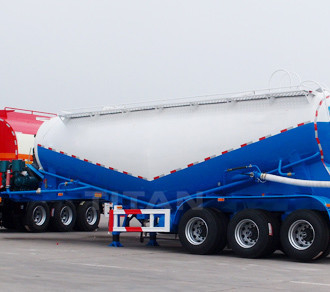 TITAN VEHICLE 3 axle Aluminum powder bulk cement buil cement tank trailers for sale supplier