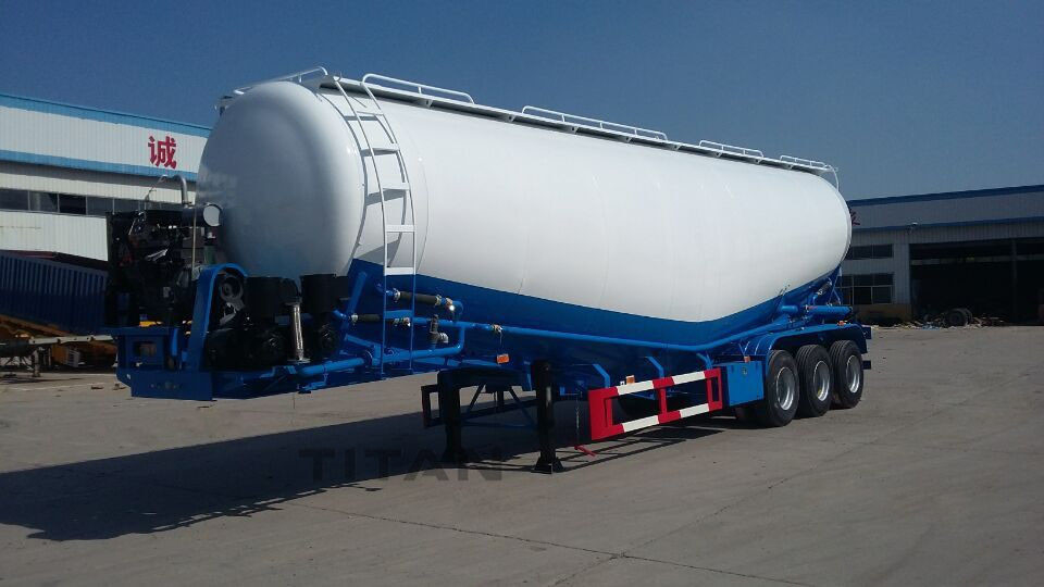 TITAN vehicle 3 axle 50 T big capacity bulk powder goods tanker for sale supplier