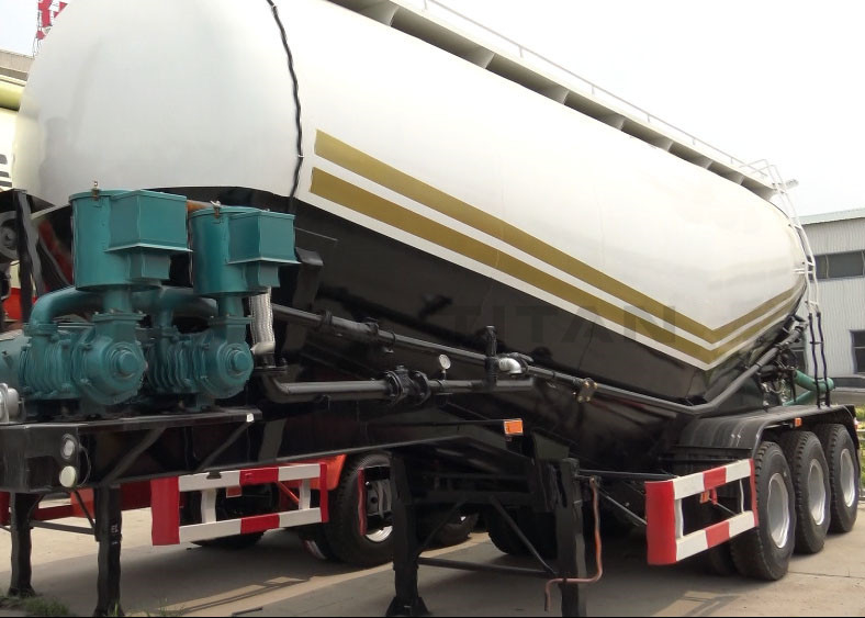 TITAN VEHICLE 3 axle Bulk Cement Bulker Transporter Tank Tanker Semi Trailer for sale supplier