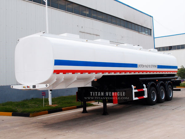 3 axle 40 cbm  stainless steel  fuel oil tanker semi trailer for sale supplier