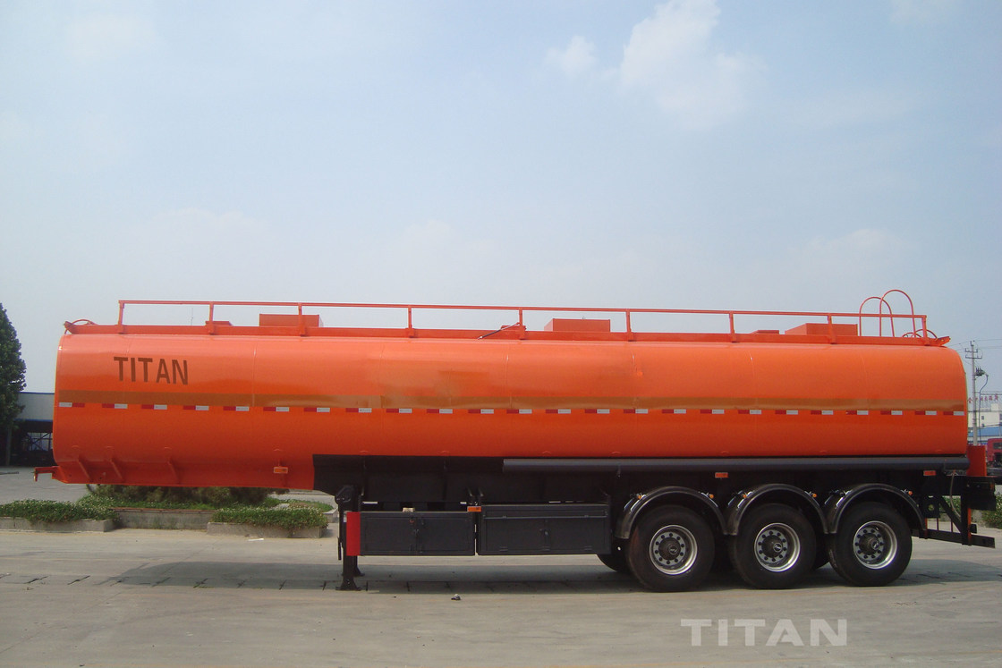 40000 liters fuel oil tanker semi trailer with stainless steel road