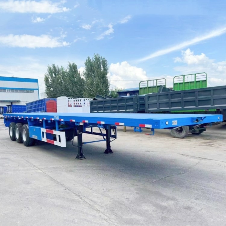 TITAN 3 Axle Semi Trailer Flat Bed Semi Trailer for Sale