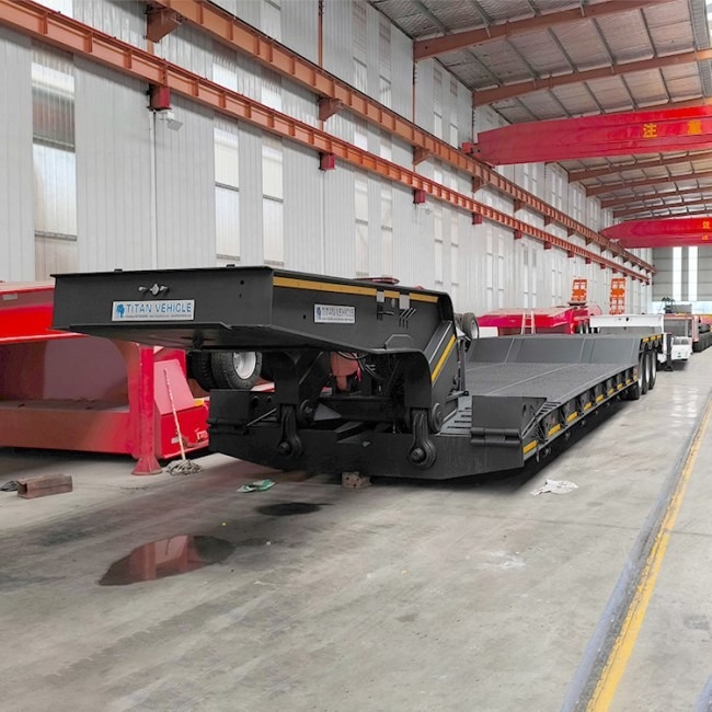 TITAN Detachable Gooseneck Lowboy Trailer for Sale
