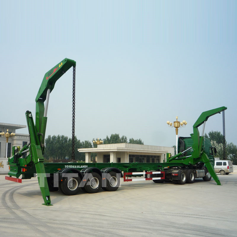 container side loading semi trailer side loader container transport supplier