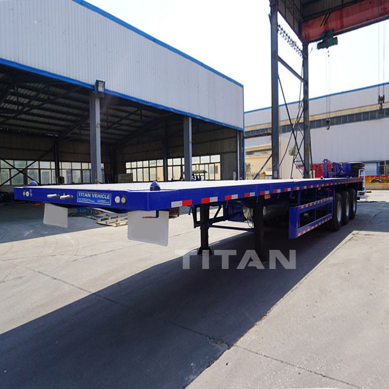 40ft 60ton flatbed semi trailer container truck trailer container lorry trailer for sale supplier