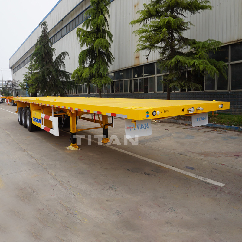 3 axle 40t container flatbed semi-trailer for sale supplier