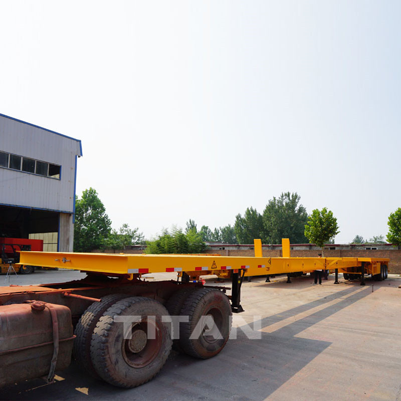 Extendable flatbed semi trailer for sale supplier