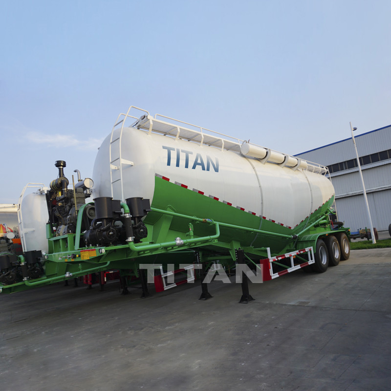 Bulk powder trailers bulk tank trailers sale TITAN high quality bulk tanker trailers for sale supplier