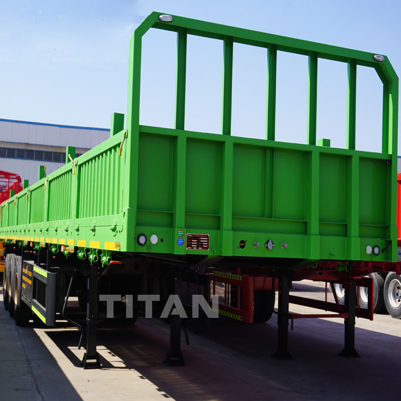 TITAN side wall semi trailer 3 axle cargo trailers 40ft container side loader for sale supplier