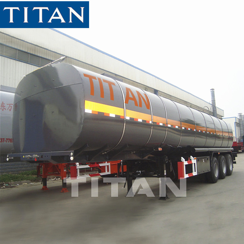 3/4 axles crude- Oil Tanker Semi Trailer Asphalt tank trailer supplier