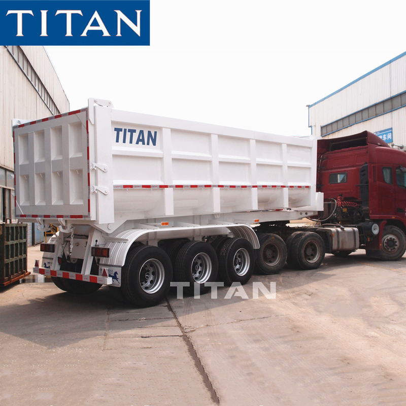 50/60 ton 3 axle u shape 20 /30 cubic tipper trailer dump semi trailer supplier