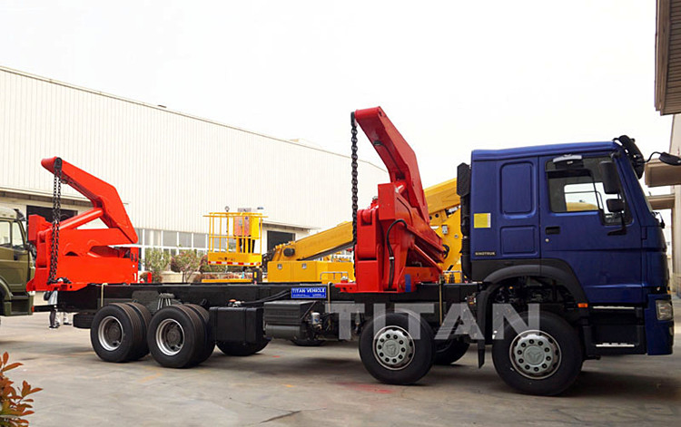TITAN 37 tons self loading truck 20ft side lifter truck Side Loader Trailer supplier