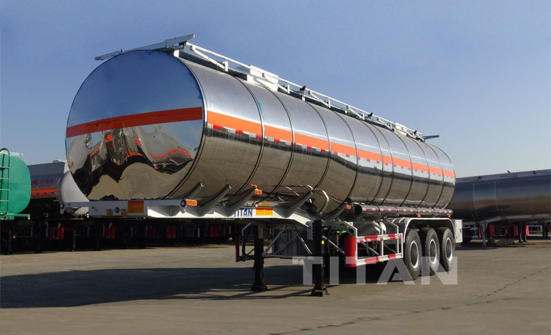 TITAN 42000 liters stainless steel tanker trailer Fuel Tanker Trailer supplier